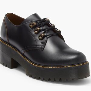Brand New!! Dr Martens Leona Platform Derby Shoes black $160